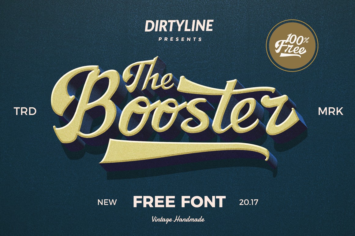 Пример шрифта Booster Vintage #1